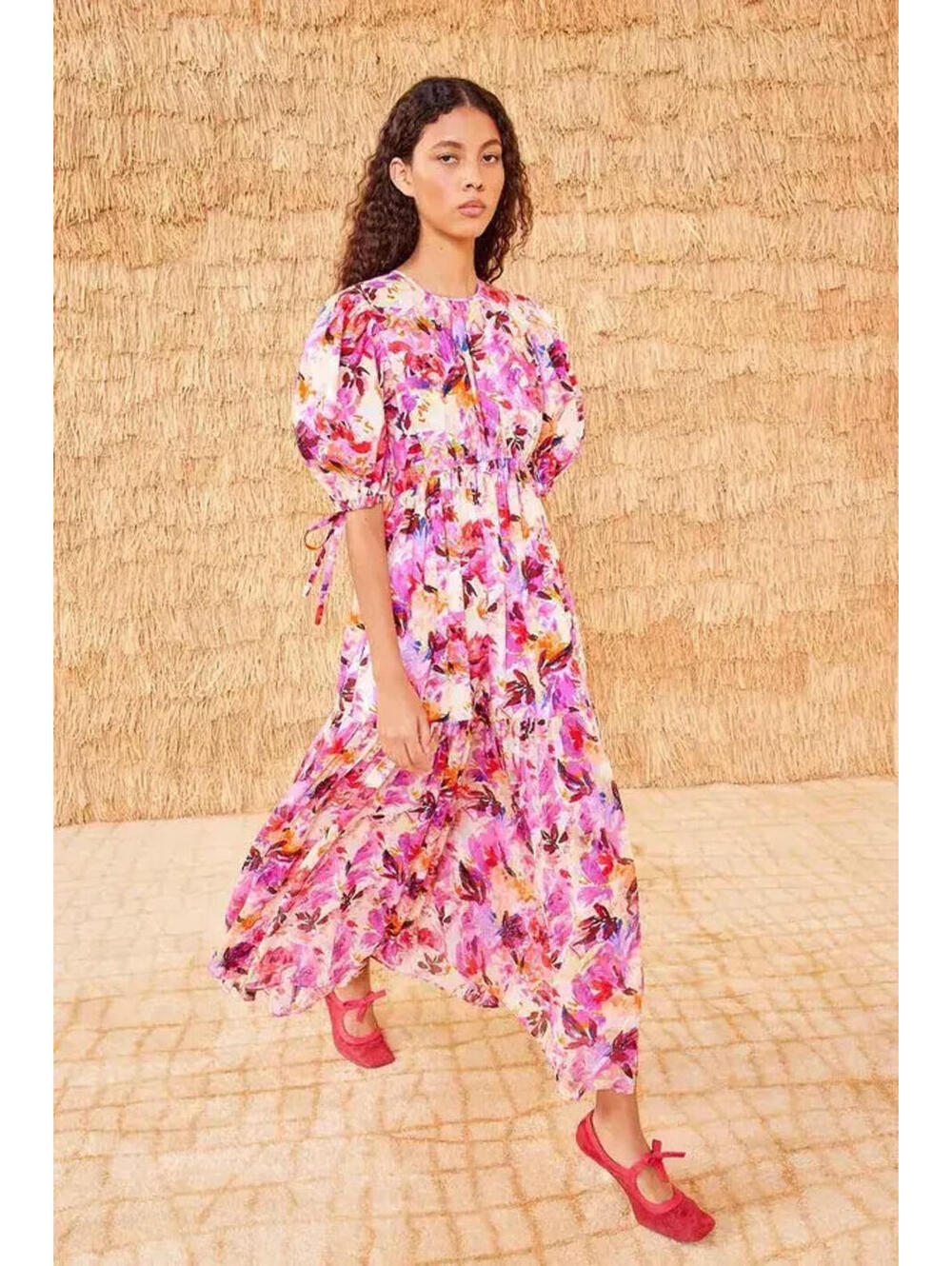 Ulla Johnson Collage Dress in Azalea, $690 NWT, Size 2 #2426